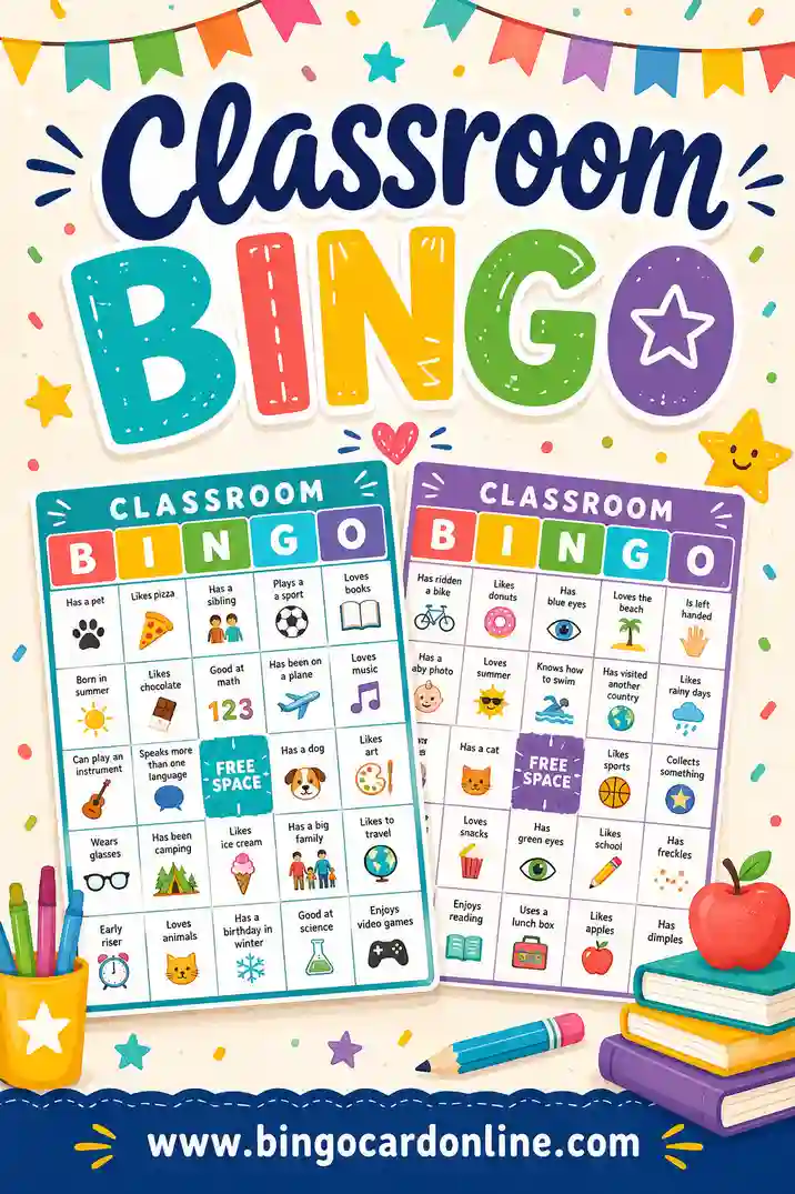 Classroom Bingo: Free Printable & Customizable